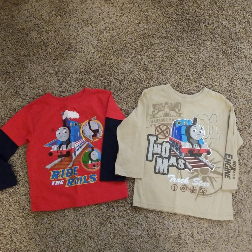 Long Sleeve Thomas and Friends TShirt Lot